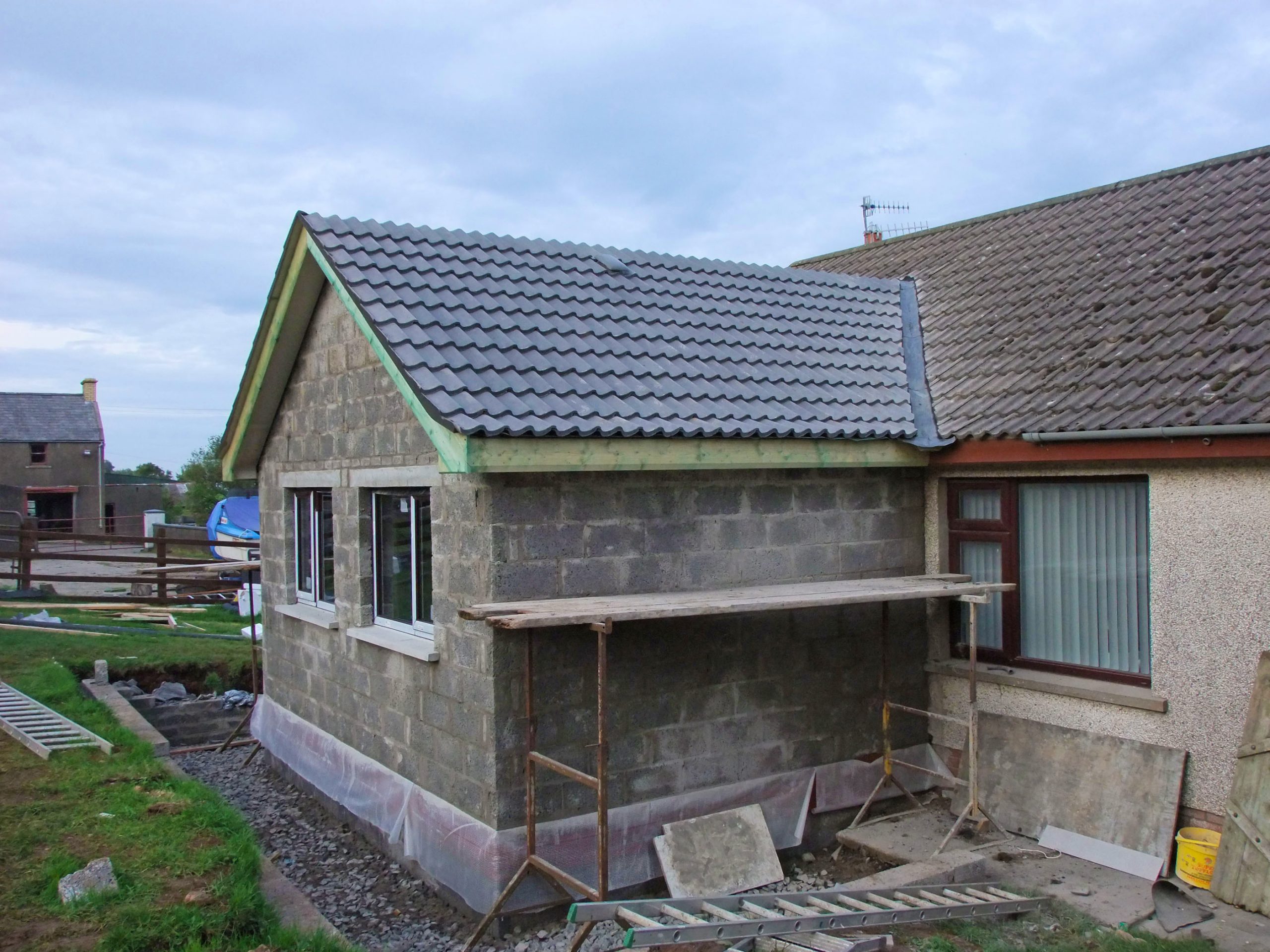 Home extension in progress